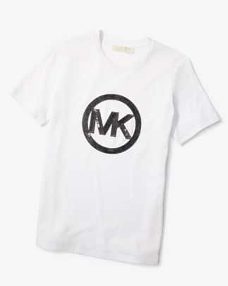 Sequined Logo Cotton-Jersey T-Shirt