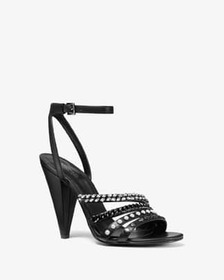 Kimmy Embellished Leather Sandal