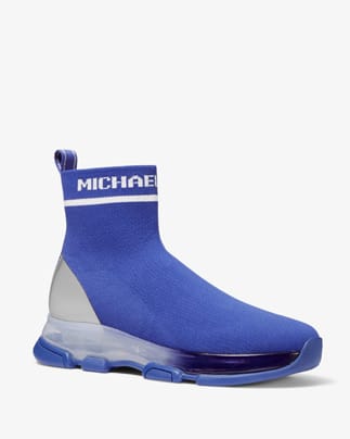 Kendra Reflective Stretch Knit Sock Sneaker