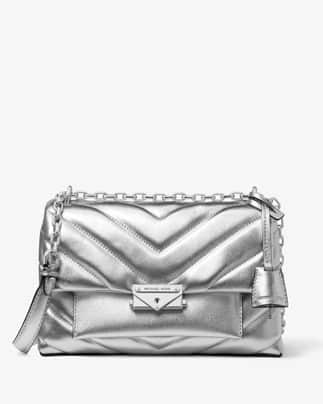 Cece Medium Quilted Metallic Leather Convertible Shoulder Bag
